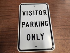 Embossed visitor parking for sale  Newfane