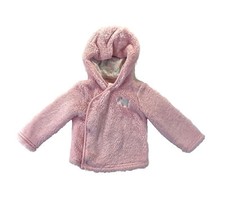 Jaqueta Carters de lã com capuz rosa meninas 9-12 meses , usado comprar usado  Enviando para Brazil