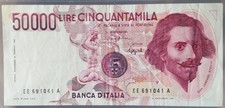 Rara 50000 lire usato Rara 50000 lire usato  Serino
