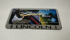 Usado, Quadro de placa de licença LINCOLN FEITO SOB MEDIDA DE METAL CROMADO SEM FERRAGENS comprar usado  Enviando para Brazil