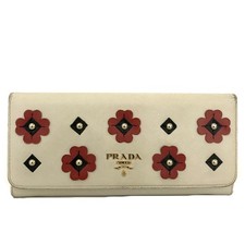 Carteira EGA PRADA Floral Studs Couro Saffiano Longa Dobrável Marfim/9BK0532 comprar usado Carteira EGA PRADA Floral Studs Couro Saffiano Longa Dobrável Marfim/9BK0532 comprar usado  Enviando para Brazil