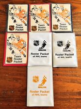 Nhl roster packets for sale  Frankfort