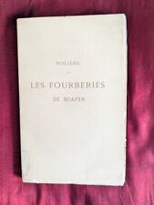 Molière fourberies scapin d'occasion  Cadenet