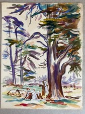 Gouache painting moroccan d'occasion  Expédié en Belgium
