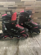 Rollerblades Bladerunner by Rollerblade tamanho 9 US Advantage Pro rosa quente preto comprar usado Rollerblades Bladerunner by Rollerblade tamanho 9 US Advantage Pro rosa quente preto comprar usado  Enviando para Brazil