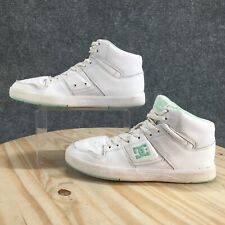 Tênis de skate DC Shoes feminino 9.5 couro branco com cadarço conforto biqueira redonda comprar usado  Enviando para Brazil