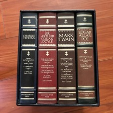 CLASSICS OF WORLD LITERATURE - POE, TWAIN, DOYLE, DICKENS, Leather comprar usado  Enviando para Brazil