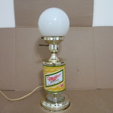 Abajur de mesa raro vintage Miller High Life bar de cerveja redondo globo de vidro. 16 pol, usado comprar usado  Enviando para Brazil