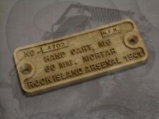 PLAQUETTE PLATE PLAQUE RESINE HAND CART M6 ROCK 60MM MORTAR  JEEP WILLYS US WW2 comprar usado PLAQUETTE PLATE PLAQUE RESINE HAND CART M6 ROCK 60MM MORTAR  JEEP WILLYS US WW2 comprar usado  Enviando para Brazil