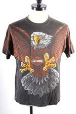 Camiseta Masculina Vintage HARLEY DAVIDSON Estampa Total Eagle Motocicleta Tamanho GG EUA comprar usado  Enviando para Brazil
