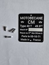 Motobécane mobylettes plaque d'occasion  Souvigny