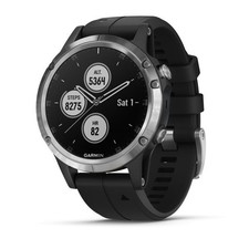 Relógio GPS Garmin fenix 5 Plus edição de vidro prata com pulseira preta 010-01988-10, usado comprar usado  Enviando para Brazil