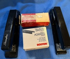Grampeadores Swingline Classic Metal Par #94-02 E #94-41 Com Grampos Vintage comprar usado  Enviando para Brazil