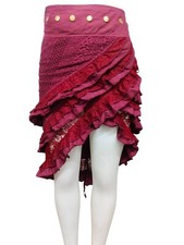 Usado, Saia Longa Feminina de Algodão Boho Pixie Wrap Fairy Ruffle Festival Cigana comprar usado  Enviando para Brazil