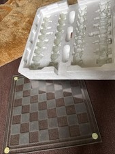 Glasschachspiel schachbrett gl gebraucht kaufen  Rangsdorf