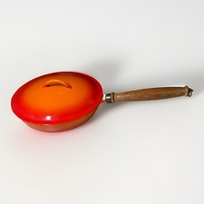 Frigideira com tampa Descoware vintage esmalte ferro fundido 9,5" Bélgica comprar usado  Enviando para Brazil