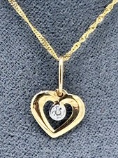 Neuwertige goldkette herzanhä gebraucht kaufen  Höxter