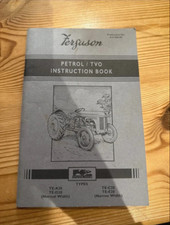 Ferguson petrol instruction for sale  SKEGNESS