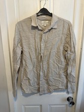 Linen blend shirt for sale  NORTHWICH