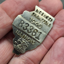 1940 chauffeur badge for sale  Loveland