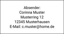 280 adressaufkleber ihrem gebraucht kaufen  Giengen an der Brenz
