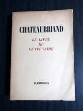 Chateaubriand livre centenaire d'occasion  Ceintrey