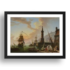 Usado, Claude Joseph Vernet: A Seaport, quadro 24x16" (A2) comprar usado  Enviando para Brazil