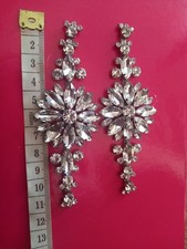 Pair rhinestone appliques for sale  OAKHAM