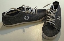 Tênis Fred Perry Kingston cinza Marl lona tamanho EUA9/Reino Unido 8 comprar usado  Enviando para Brazil