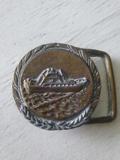 Fivela de cinto vintage 1970 cabine cruzador barco iate oceano mar pesca água comprar usado  Enviando para Brazil