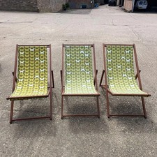 Retro wooden deckchairs for sale  ST. NEOTS