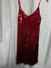 Red sequins party for sale  BANSTEAD