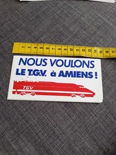 Autocollant vintage tgv d'occasion  Le Quesnel