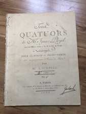 Lachnitt quatuors ignace d'occasion  Bordeaux-