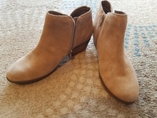 Usado, Botas de tornozelo femininas GH couro baixo camurça zíper tamanho 8M novas sem etiquetas comprar usado  Enviando para Brazil