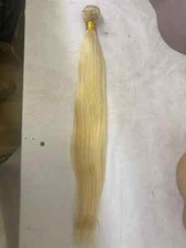 100% trama de cabelo humano tecido #613 extensões de cabelo loiro 1 pacote 22 polegadas 100g comprar usado  Enviando para Brazil