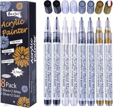 Stylo acrylique noir d'occasion  Paris VI