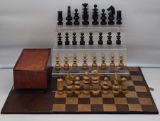 Magnifique jeu d’échecs regence glass eyes xl 95mm echiquier chess set 1920-30  comprar usado  Enviando para Brazil