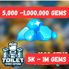 Toilet Tower Defense (TTD) Gems/Todas as Unidades (5K - 2M) Entrega Barata e Rápida, usado comprar usado  Enviando para Brazil