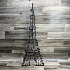 Usado, Decoração de parede Torre Eiffel 24-1/2" metal preto - Arte de parede suspensa das Olimpíadas de Paris  comprar usado  Enviando para Brazil