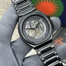 Relógio masculino AUTOMÁTICO✅ Fossil Evanston esqueleto de aço preto BQ2621 comprar usado  Enviando para Brazil