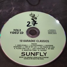 Karaoke video discs for sale  EYE