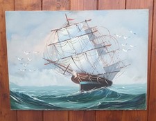 Veliero dipinto olio usato  Roma