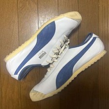 Usado, Tênis esportivo masculino PUMA vintage ROMA branco azul tamanho EUA 11 comprar usado  Enviando para Brazil