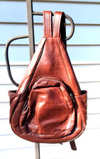 Genuine leather backpack for sale  West Orange