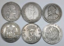 6 cópias contemporâneas de moedas raras à base de cobre/prata comprar usado  Enviando para Brazil