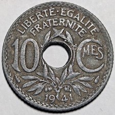 10 Centimes Lindauer Zinc France - Choisissez votre année !, używany na sprzedaż  Wysyłka do Poland