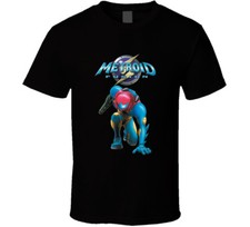Camiseta retrô Metroid Fusion robô videogame gamer presente nova, usado comprar usado  Enviando para Brazil