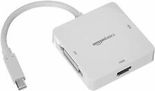 Adaptador AmazonBasics Mini DisplayPort Thunderbolt para HDMI DVI VGA - Branco comprar usado  Enviando para Brazil