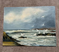 Seagulls oil painting for sale  LEDBURY